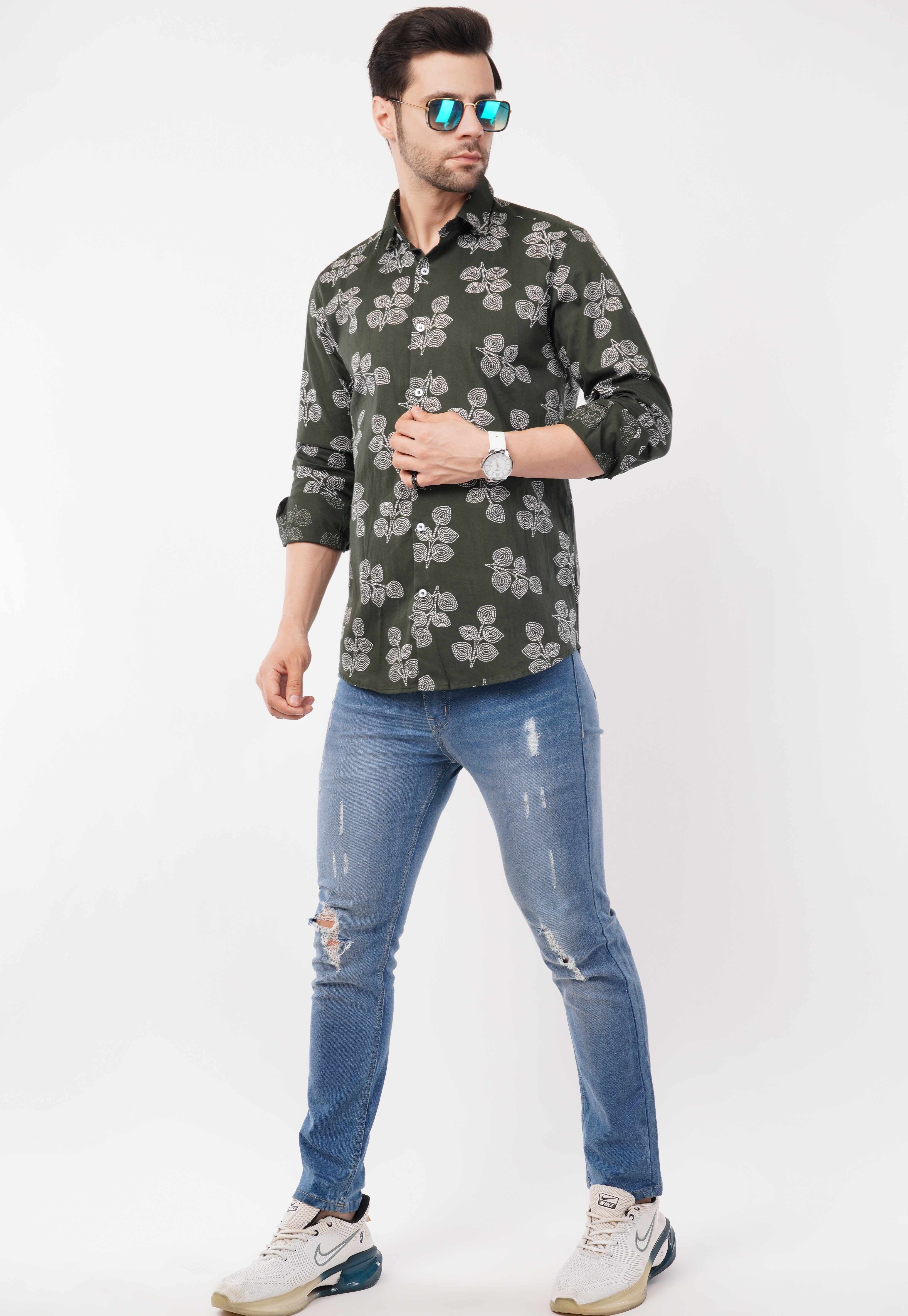 Olive Full Sleeve Shirt